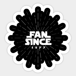 FAN SINCE 1977 Sticker